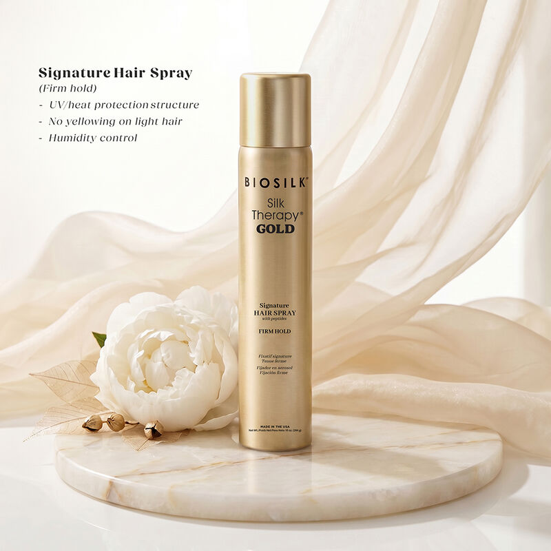 BioSilk Silk Therapy Gold Signature Hair Spray, , large image number null